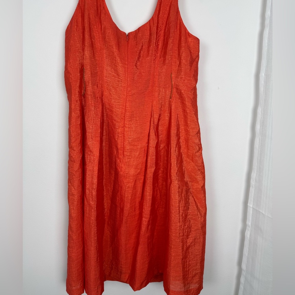 Nine West Coral Fit & Flare Dress Belted Pockets Lined Women's 14 - Picture 3 of 5